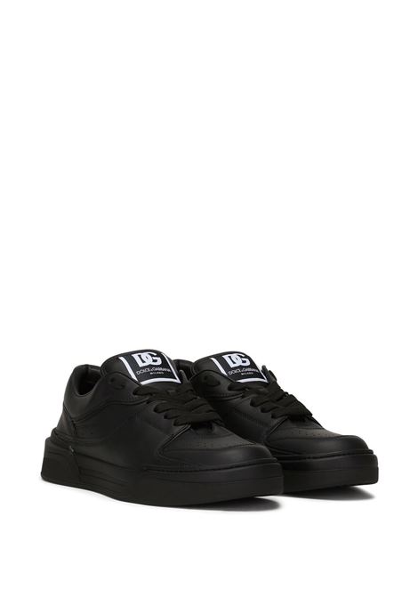 black nappa leather Roma low-top sneakers featuring DG logo  DOLCE & GABBANA | CS2036-A106580999